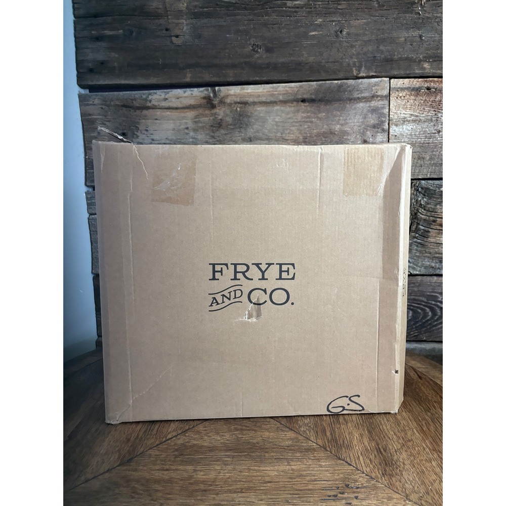 Frye and Co Womens Brown Leather Harness Boots Square Toe Cognac Mid Calf - Picture 2 of 9